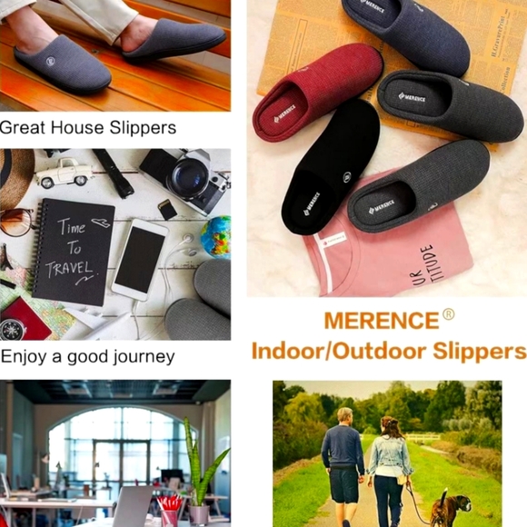 🐇 NWOT Men's Black Corduroy Memory Foam Lightweight House Slippers - XL (13-14) - Picture 2 of 6